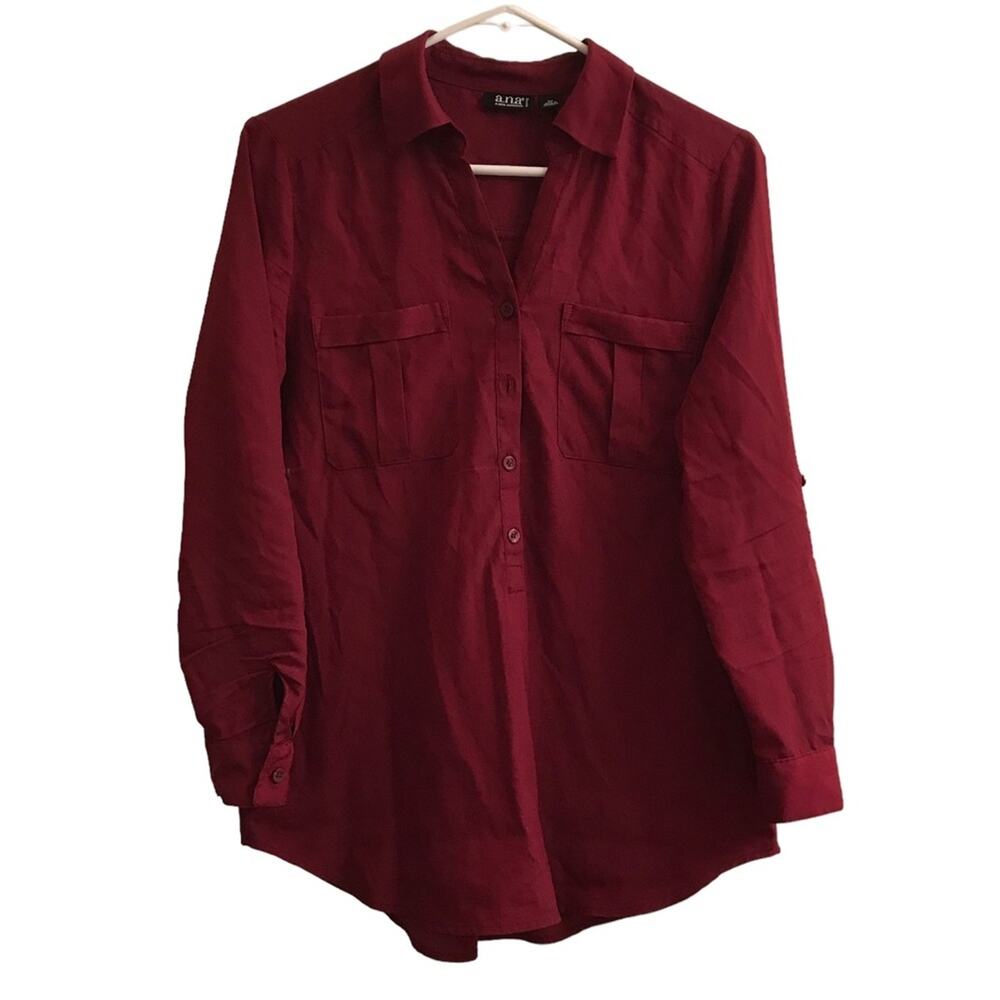 ANA Half button down shirt Size Medium Petite